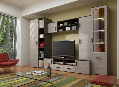 Living room wall shelf TV cabinet wall cabinets shelf wood living room furniture new